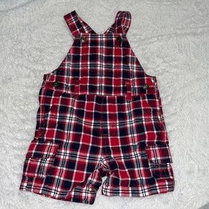 (2 for $10) Gymboree plaid overalls